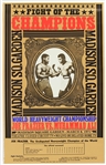 1971 (March 8) Muhammad Ali Joe Frazier World Heavyweight Title Fight 17" x 28" Results Poster 