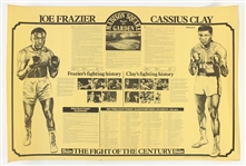 1971 (March 8) Joe Frazier Muhammad Ali Heavyweight Title Fight 20" x 30" The Sun Fight of the Century Poster