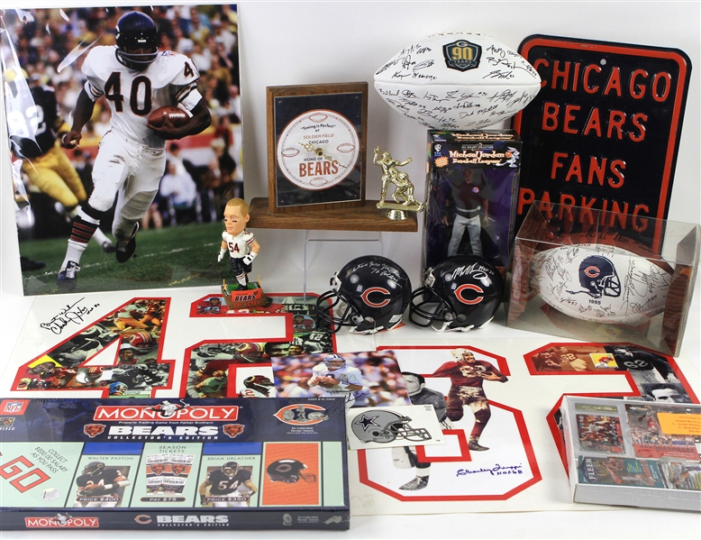 1990s-2000s Baseball Football Basketball Memorabilia Collection - Lot of 46 w/ Signed Mini Helmet, Signed Photos & More 