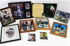 1990's-2000's Baseball Football Basketball Memorabilia Collection - Lot of 46 w/ Signed Mini Helmet, Signed Photos & More 