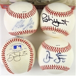1990's-2000's Baseball Football Basketball Memorabilia Collection - Lot of 46 w/ Signed Mini Helmet, Signed Photos & More 