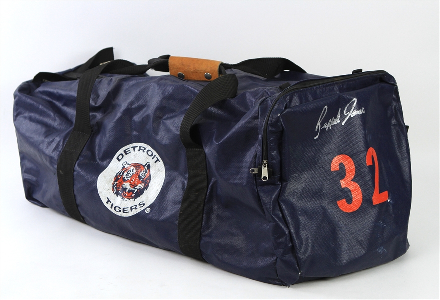 1984 Ruppert Jones Detroit Tigers Signed Equipment Bag (MEARS LOA/JSA)