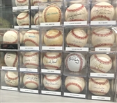 1950s-2000s Baseball Greats Single-Signed Baseballs (Lot of 200+)