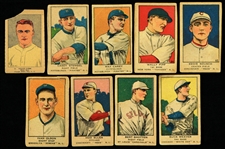 1919-23 W514 & W515 Trading Cards - Lot of 9 w/ Casey Stengel, Wally Pipp, Buck Weaver, Max Carey & More