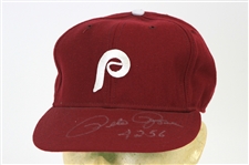 1979-83 Pete Rose Philadelphia Phillies Signed Game Worn Cap (MEARS LOA/JSA)
