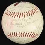 1988 Major League Film Cast Signed Baseball Including Charlie Sheen, Wesley Snipes, Bob Uecker and more *JSA Full Letter*