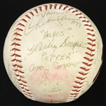1988 Major League Film Cast Signed Baseball Including Charlie Sheen, Wesley Snipes, Bob Uecker and more *JSA Full Letter*
