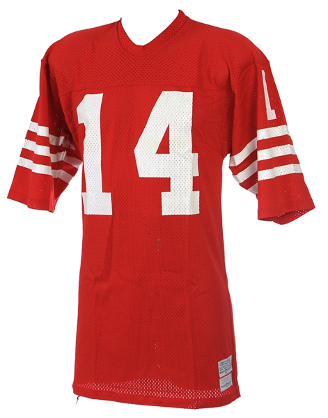 1974-75 Tom Owen San Francisco 49ers Game Worn Home Jersey (MEARS LOA)