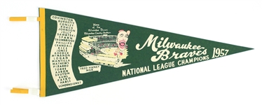 1950s Milwaukee Braves Milwaukee County Stadium Sports Lot