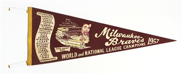 1950s Milwaukee Braves Milwaukee County Stadium Sports Lot