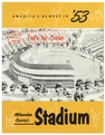 1953 Milwaukee Braves County Stadium Seating Diagram 