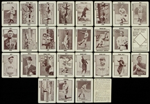 1913 Baseball The National Game Playing Cards - Lot of 28 w/ Connie Mack, Tris Speaker, Big Ed Walsh & more 