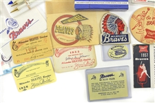 1950's-2000's Milwaukee Braves Memorabilia Collection - Lot of 125 w/ World Series Programs, World Series Player Photos & More