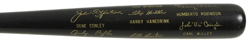 1958 Milwaukee Braves National League Champions H&B Louisville Slugger Commemorative Black Bat