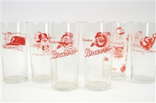 1950's-60's Milwaukee Braves Drinking Glass Collection - Lot of 35 w/ World Series & More