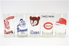 1950's-60's Milwaukee Braves Drinking Glass Collection - Lot of 35 w/ World Series & More