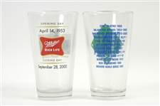 1950's-60's Milwaukee Braves Drinking Glass Collection - Lot of 35 w/ World Series & More