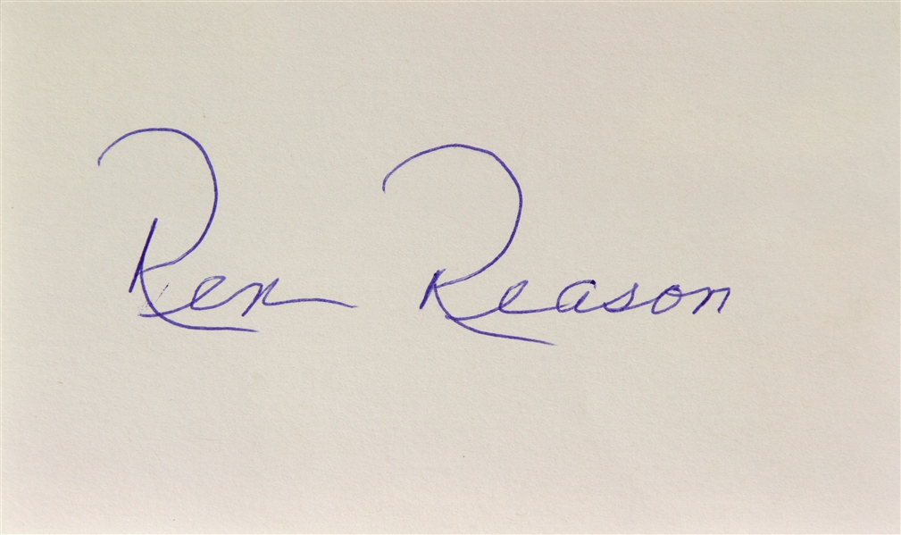 1956 Rex Reason The Creature Walks Among Us Signed LE 3x5 Index Card (JSA)