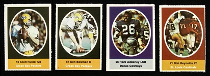 1972 Sunoco Football Stamps (Lot of 4) 