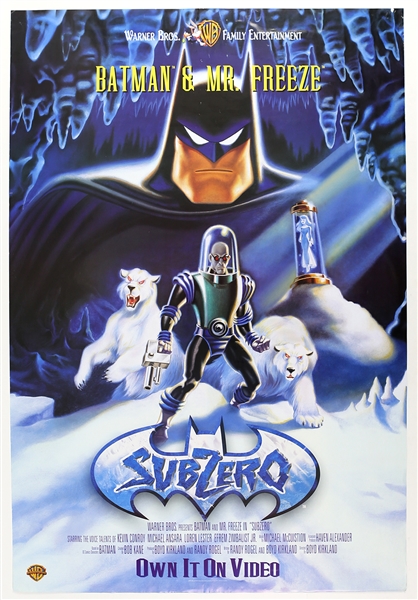 1998 Batman & Mr. Freeze: SubZero 27"x 40" Animated Film Poster