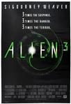 1992 Alien 3 27"x 40" Film Poster 