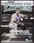 2004 Keith Ginter Milwaukee Brewers Signed Between the Lines Magazine (JSA)