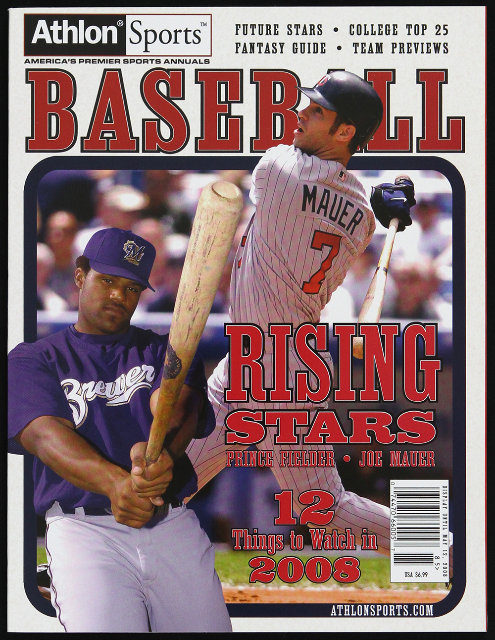 Lot Detail 2008 Prince Fielder & Joe Mauer Athlon Sports Baseball Annual