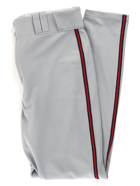 2006 Barry Larkin Washington Nationals Road Uniform Pants (MEARS LOA)