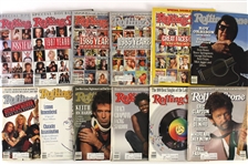 1979-87 Rolling Stone Magazine Collection - Lot of 74 w/ John Lennon First Issue Reprint, Years in Review, Special Issues & More