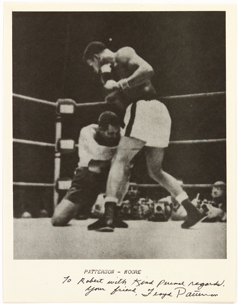 1960s Floyd Patterson Heavyweight Champion Signed 8x10 Photo (JSA)