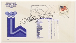 1980 Signed Joe Frazier Lake Placid FDC (JSA)