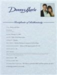 2009 Donny & Marie Osmond Signed 16 x 16 Lithograph (Donny & Marie COA) 50/300