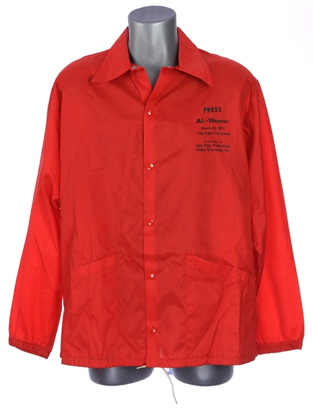 1975 Muhammad Ali Chuck Wepner Heavyweight Title Bout On Site Press Jacket (MEARS LOA)