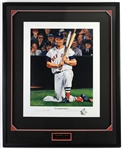1990s Ted Williams Boston Red Sox Signed 34" x 42" Framed Lithograph (Williams Family Enterprises COA)