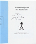1993 Muhammad Ali World Heavyweight Champion Signed Islam Pamphlet (Beckett LOA)