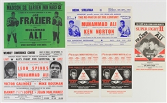 1971-78 Muhammad Ali World Heavyweight Champion Handbill Collection - Lot of 14