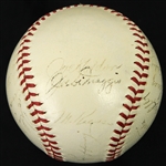 1941 New York Yankees World Series Champions Team Signed OAL Harridge Baseball w/ 23 Signatures Including Joe DiMaggio (Clubhouse), Red Ruffing & More (JSA)