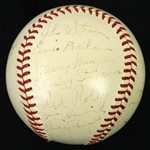 1941 New York Yankees World Series Champions Team Signed OAL Harridge Baseball w/ 23 Signatures Including Joe DiMaggio (Clubhouse), Red Ruffing & More (JSA)