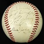 1941 New York Yankees World Series Champions Team Signed OAL Harridge Baseball w/ 23 Signatures Including Joe DiMaggio (Clubhouse), Red Ruffing & More (JSA)