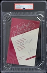 1990 Pete Rozelle NFL Commissioner Signed Night of Champions Invitation (PSA/DNA Slabbed)