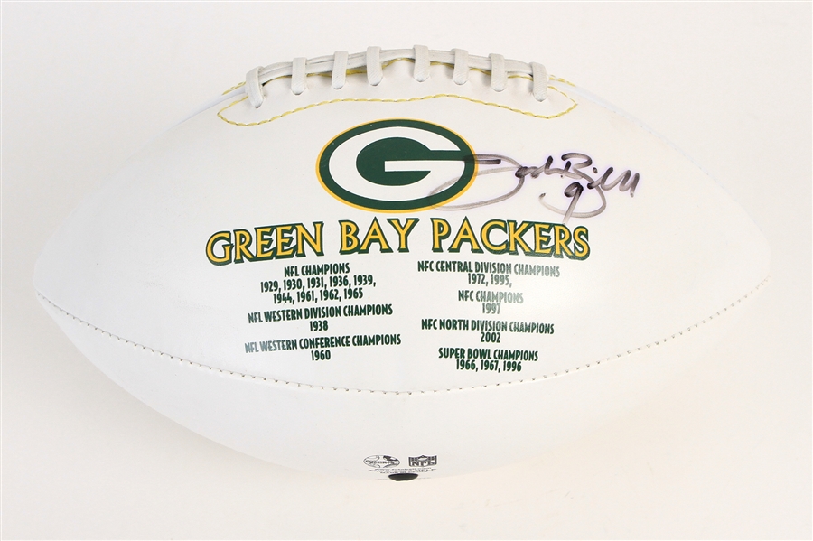 2003 Josh Bidwell Green Bay Packers Signed Football (JSA)