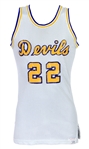1960s Devils Game Worn Spalding Basketball Jersey (MEARS LOA)