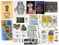 1970s-2000s Milwaukee Brewers Yearbooks, Media Guides, and Ticket Stubs (Lot of 35+)(JSA)