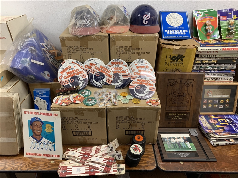 1970s-2000s Baseball, Basketball, Football, Olympic Sport Items and more (Lot of 1,200+)