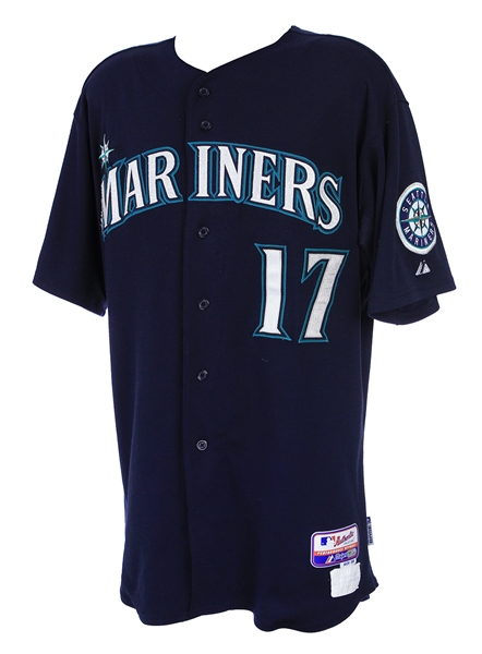 2011 Justin Smoak Seattle Mariners Game Worn Alternate Jersey (MEARS LOA/MLB Hologram)