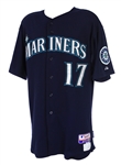 2011 Justin Smoak Seattle Mariners Game Worn Alternate Jersey (MEARS LOA/MLB Hologram)