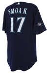 2011 Justin Smoak Seattle Mariners Game Worn Alternate Jersey (MEARS LOA/MLB Hologram)