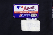 2011 Justin Smoak Seattle Mariners Game Worn Alternate Jersey (MEARS LOA/MLB Hologram)