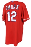 2010 (May 7) Justin Smoak Texas Rangers Game Worn Alternate Jersey (MEARS LOA/MLB Hologram)