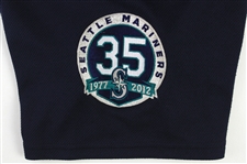 2012 (September 29) Justin Smoak Seattle Mariners Game Worn Alternate Jersey (MEARS LOA/MLB Hologram)